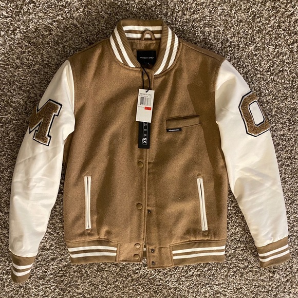 Camel Varsity Jacket Bombers Xs 